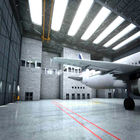 Gudang Baja Logam Struktur Baja Hangar Bangunan Besar