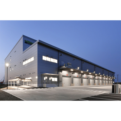 Pre Fab Warehouse Workshop Bangunan Industri Baja Bangunan Logam Kaku